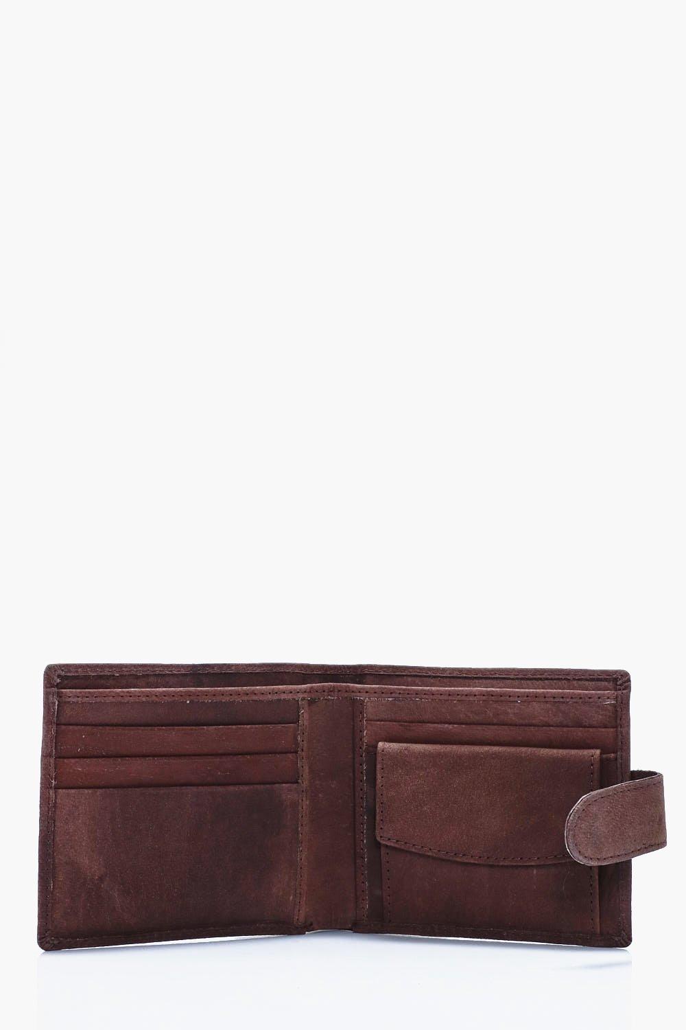 Leather Bifold Tab Wallet
